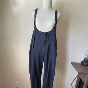 navy overalls very cute straight leg